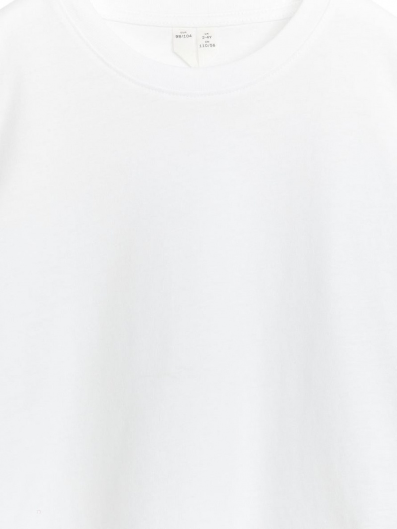 Tricouri Arket Crew-Neck Fete Albi | Romania-APDI28791