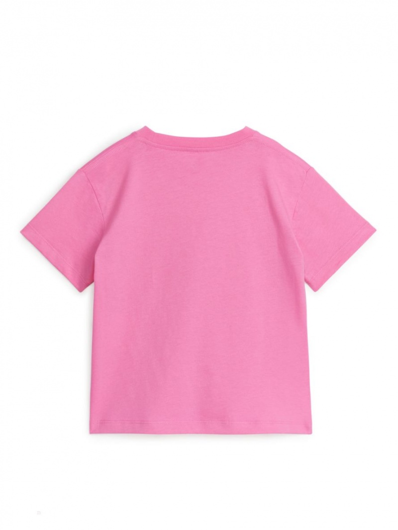 Tricouri Arket Crew-Neck Fete Roz | Romania-FGPL59728