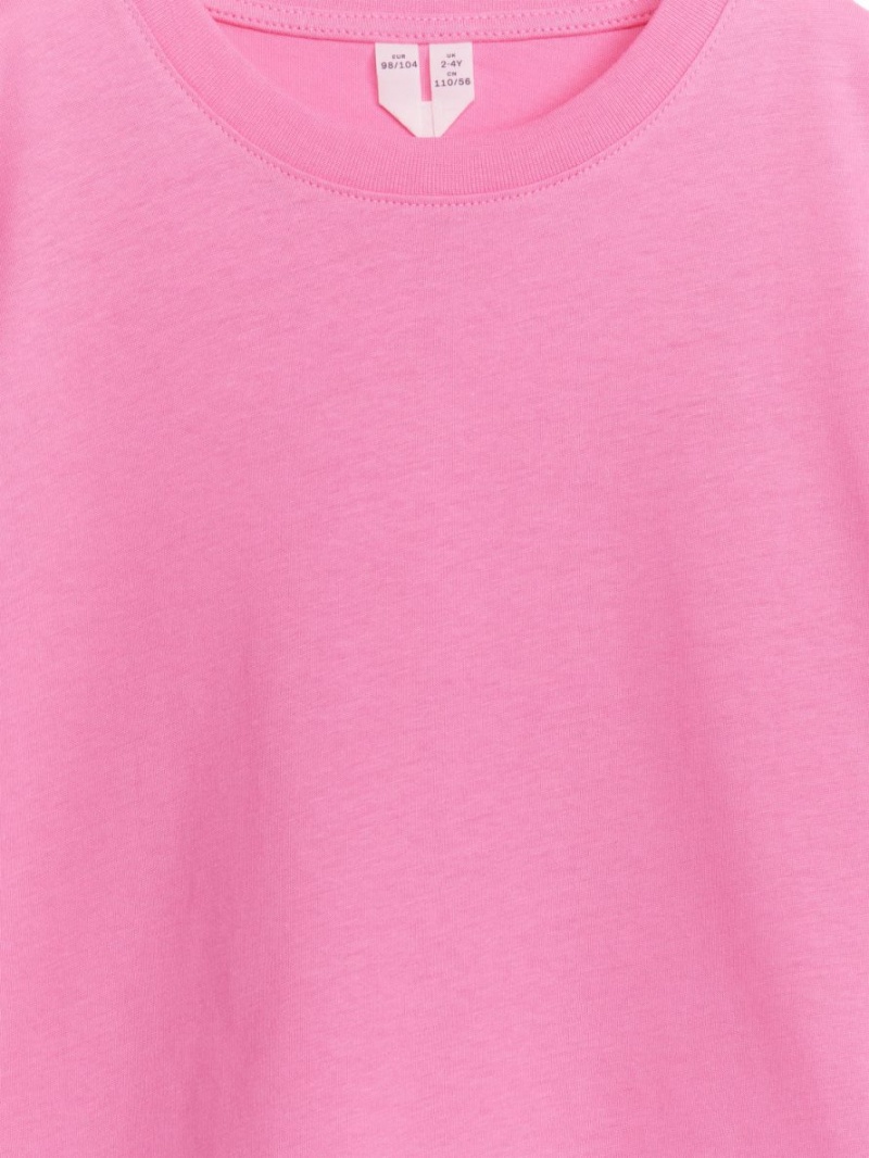 Tricouri Arket Crew-Neck Fete Roz | Romania-FGPL59728