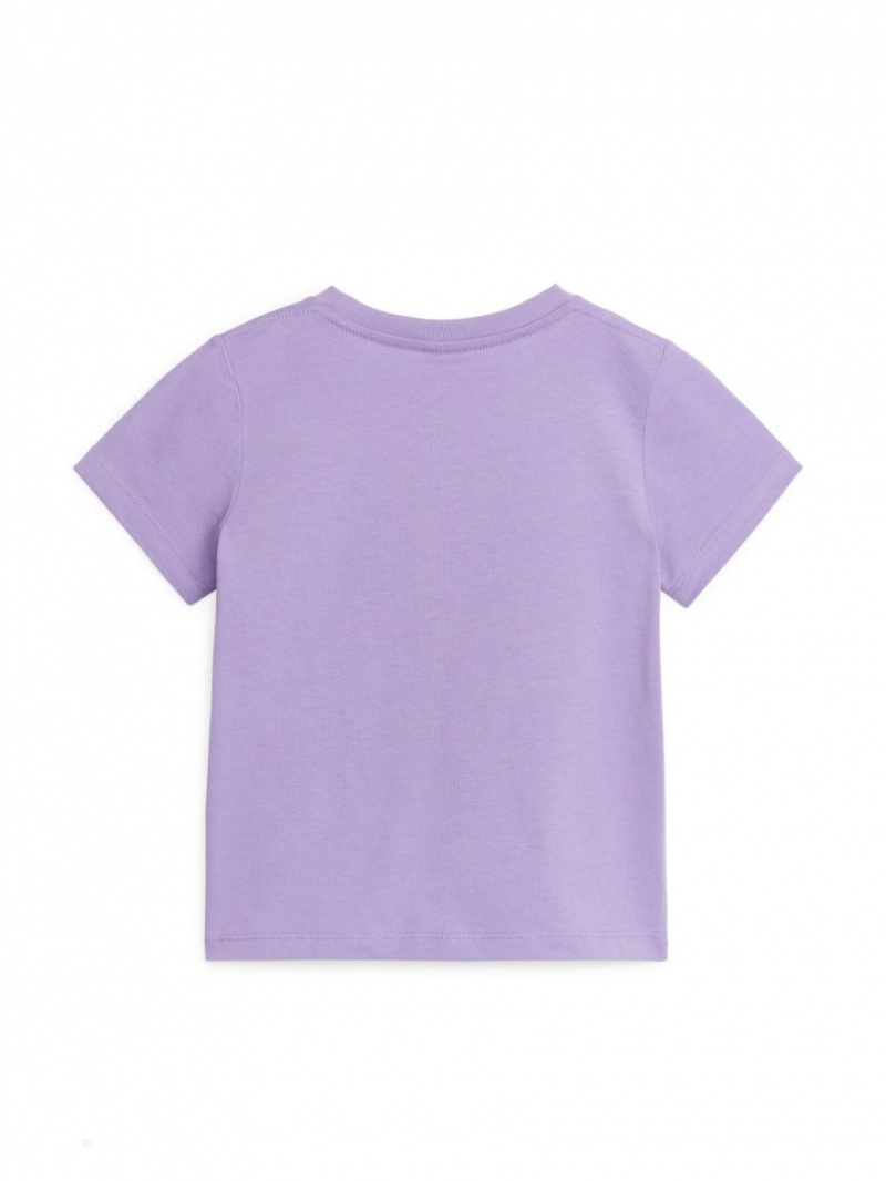 Tricouri Arket Crew-Neck Fete Violet | Romania-SIDG73845