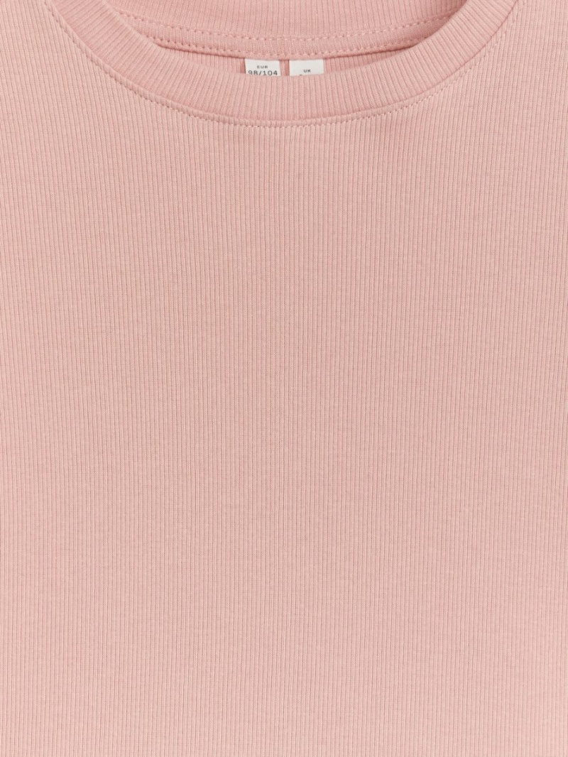 Tricouri Arket Cu Nervuri Long-Sleeve Fete Bej | Romania-FPAZ08639