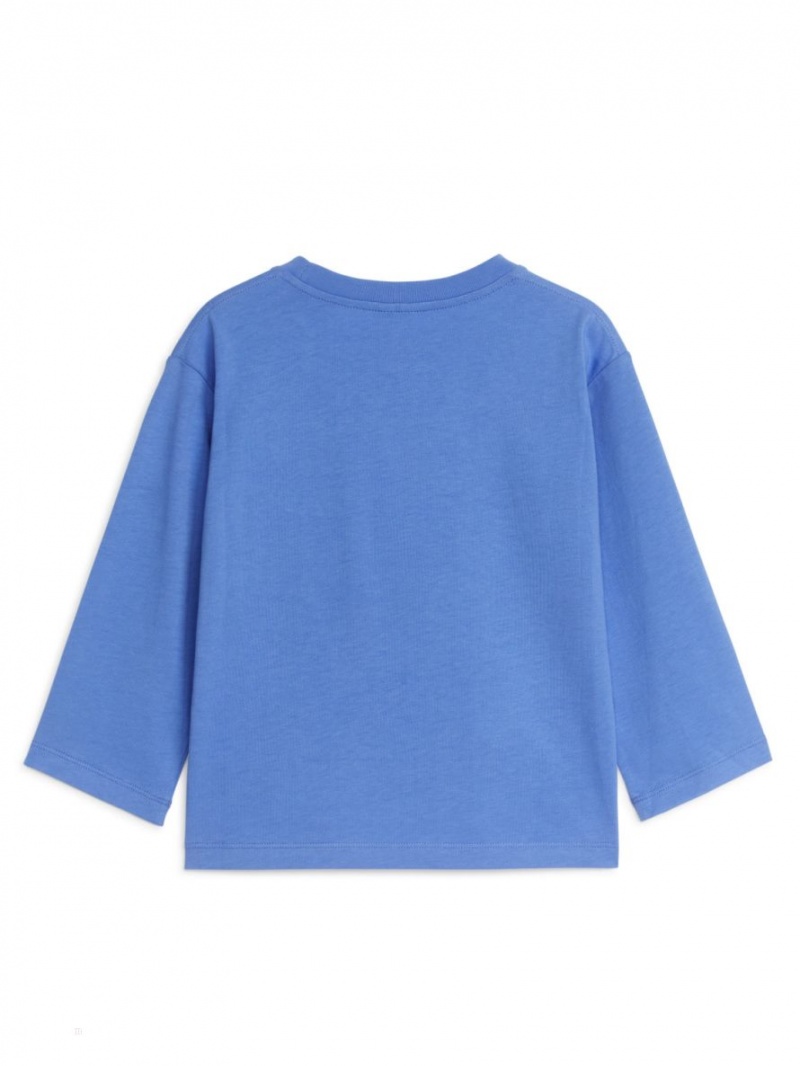 Tricouri Arket Long-Sleeve Baieti Albastri | Romania-GHQR97054