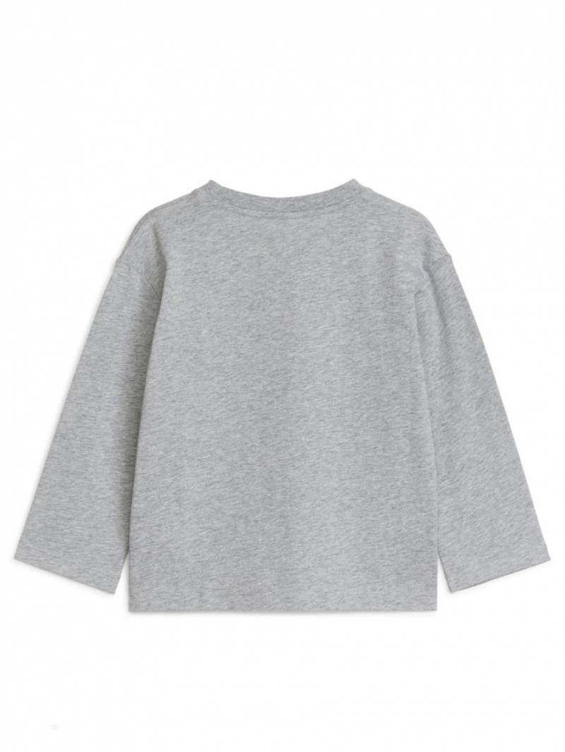 Tricouri Arket Long-Sleeve Baieti Gri | Romania-WKRF42857