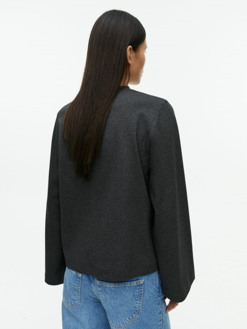 Tricouri Arket Long-Sleeve Dama Gri Inchis | Romania-ZHOG24031