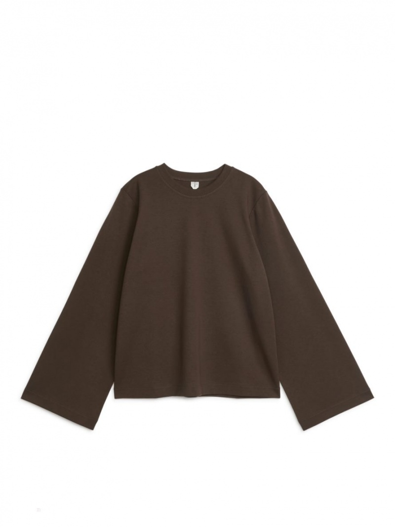 Tricouri Arket Long-Sleeve Dama Maro | Romania-WCHM93784
