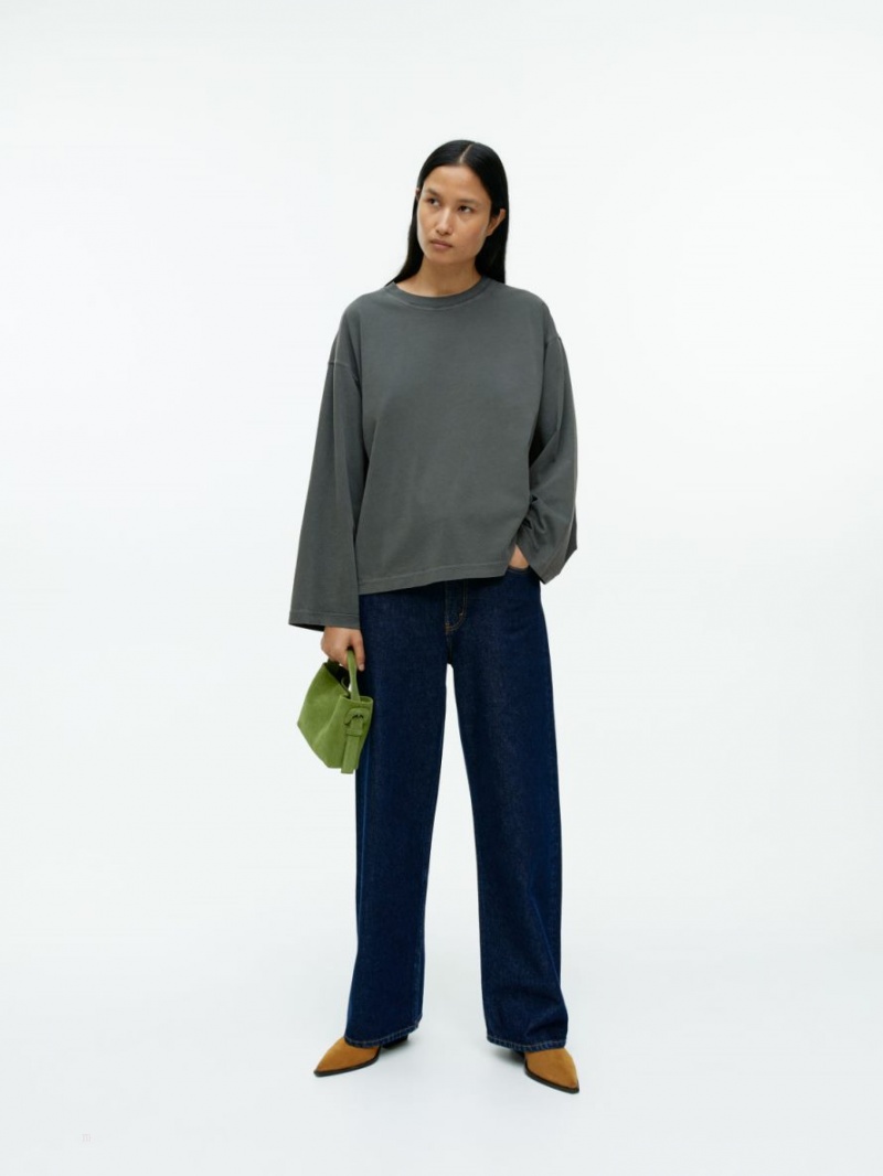 Tricouri Arket Long-Sleeve Dama Negrii | Romania-TLNO26419
