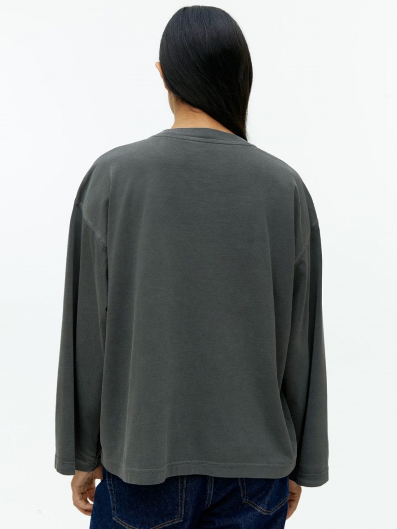 Tricouri Arket Long-Sleeve Dama Negrii | Romania-TLNO26419