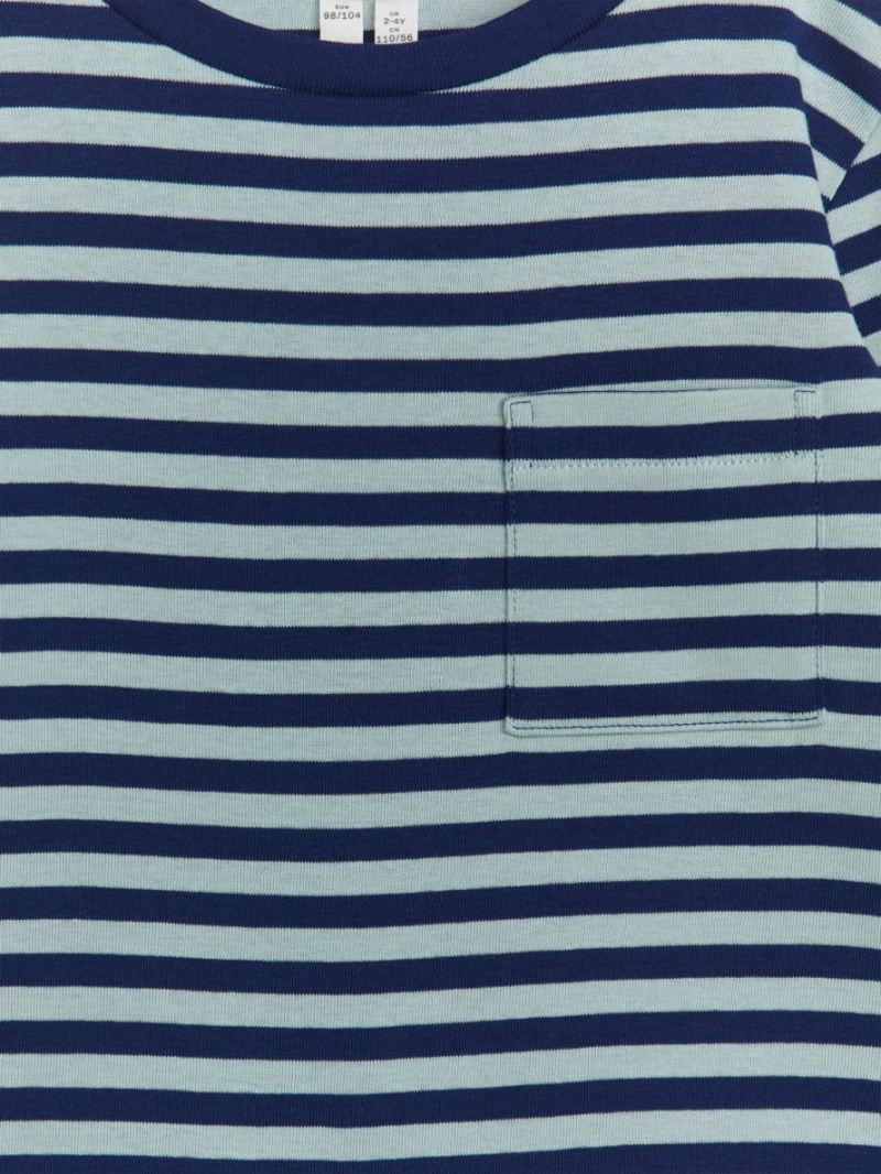 Tricouri Arket Long-Sleeved Fete Albastri Turcoaz | Romania-HXQY38046