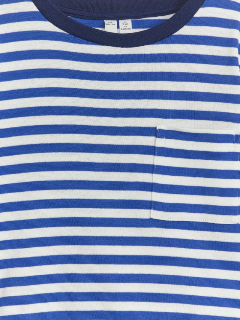 Tricouri Arket Long-Sleeved Fete Albastri Albi | Romania-RNPE12790
