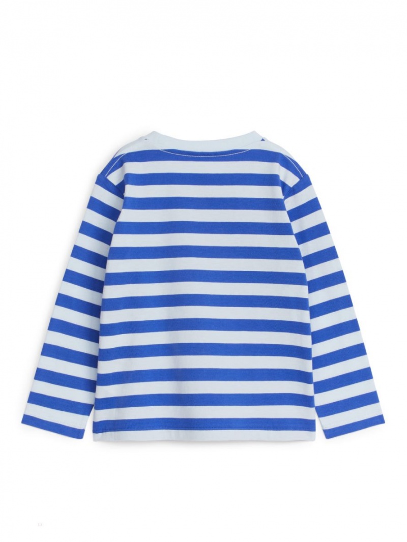 Tricouri Arket Long-Sleeved Fete Albastri | Romania-HGZO72061