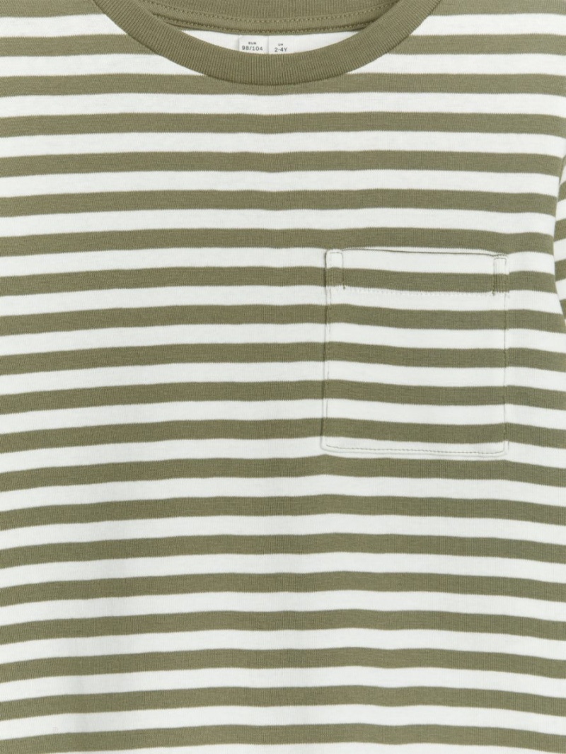 Tricouri Arket Long-Sleeved Fete Albi Verzi | Romania-JMCF61302