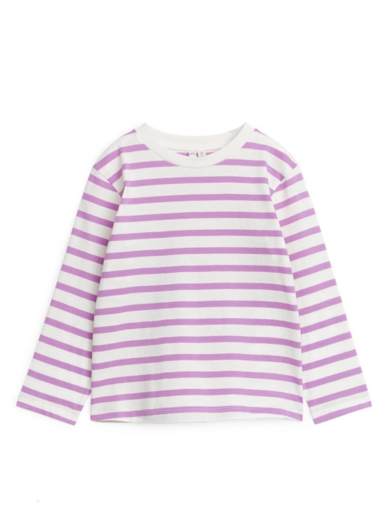 Tricouri Arket Long-Sleeved Set of 2 Fete Violet | Romania-OVPH67938