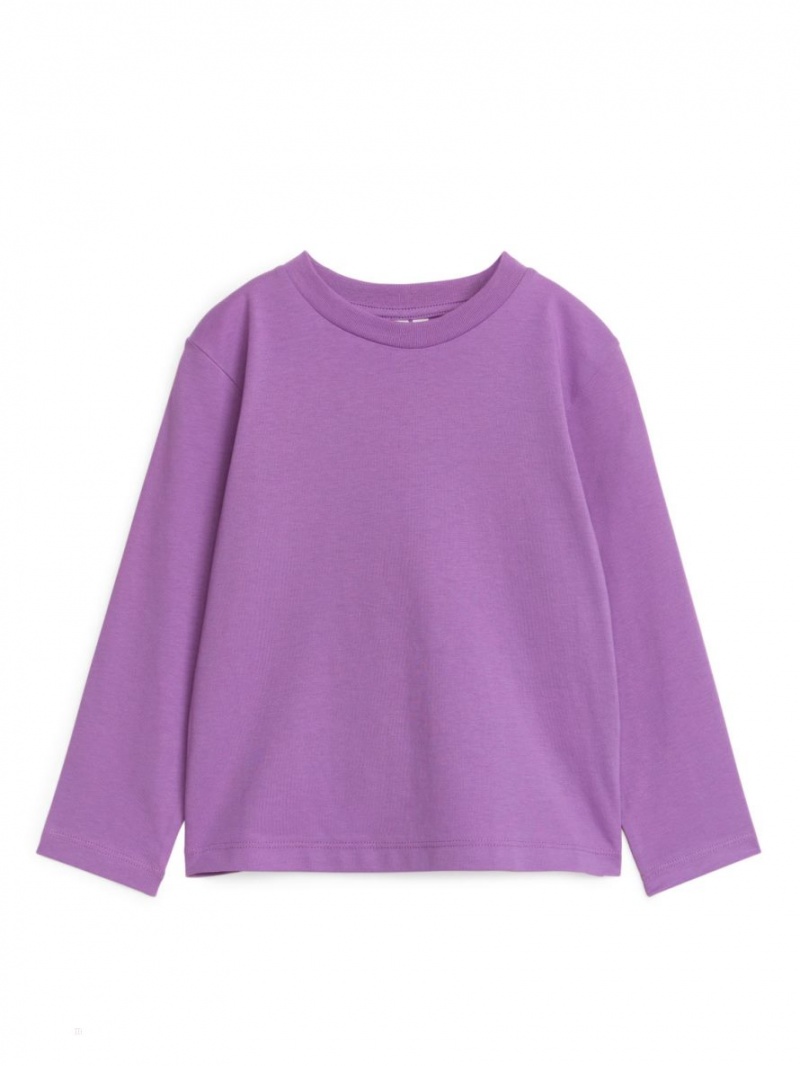 Tricouri Arket Long-Sleeved Set of 2 Fete Violet | Romania-OVPH67938