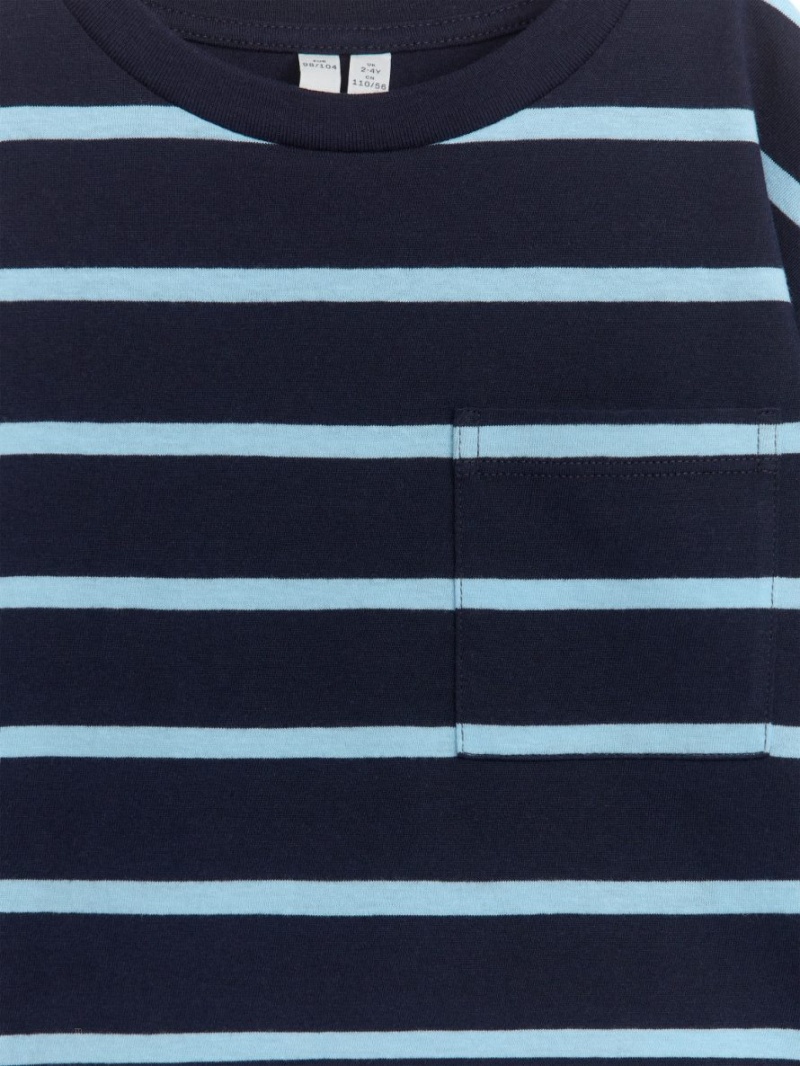 Tricouri Arket Long Sleeve Baieti Albastri Inchis | Romania-ZLYV35972