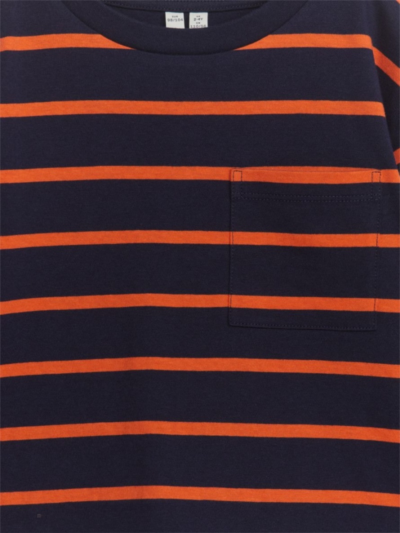 Tricouri Arket Long Sleeve Baieti Albastri Inchis | Romania-VTDP78594