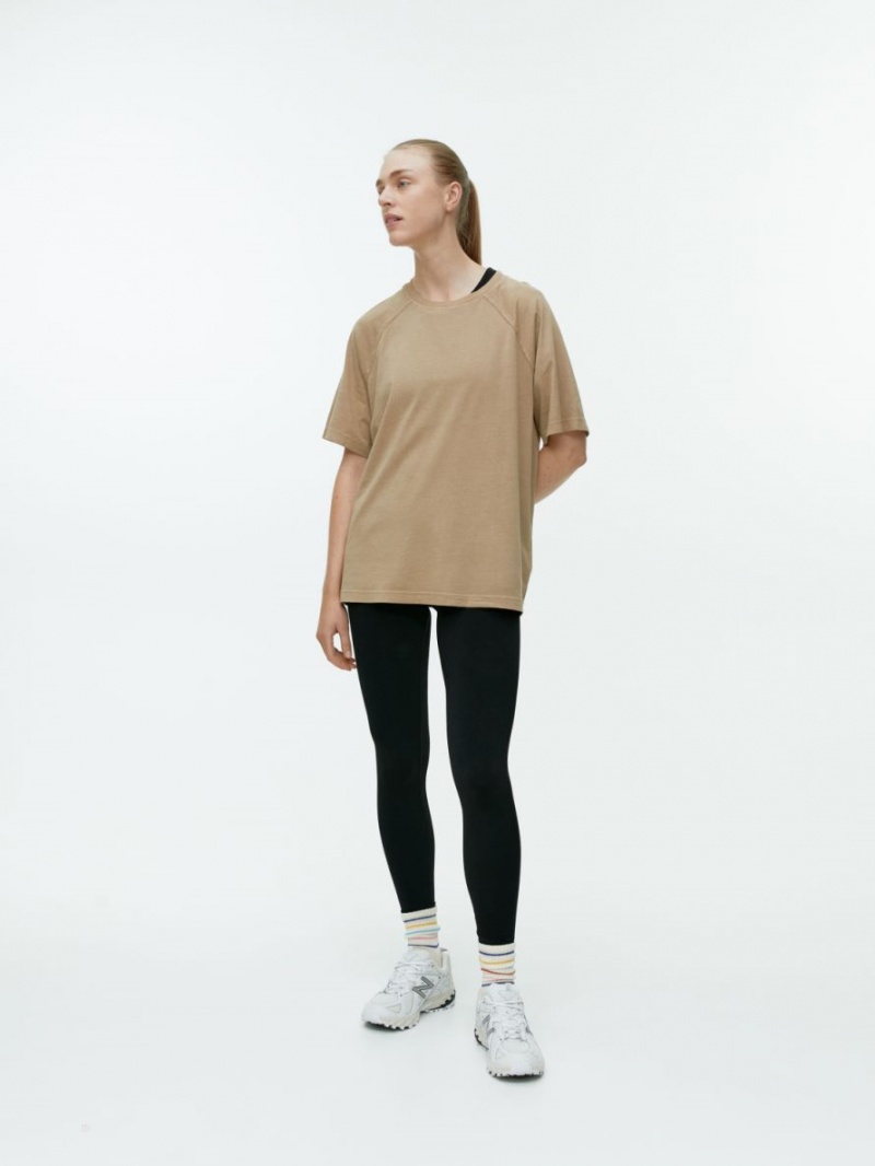 Tricouri Arket Oversized Bumbac Dama Bej | Romania-DCKM08615