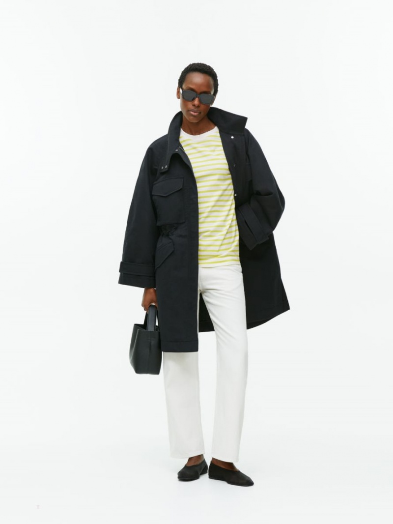 Tricouri Arket Oversized Dama Albi Galbeni | Romania-COGW51436