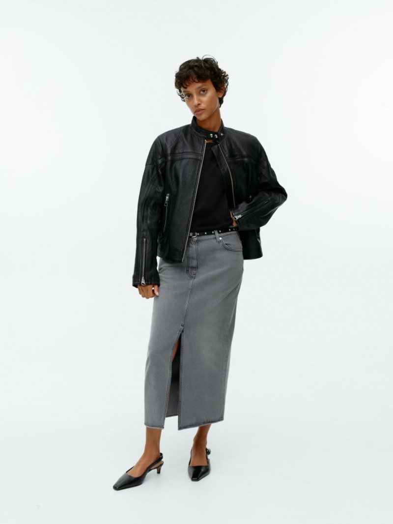 Tricouri Arket Oversized Dama Negrii | Romania-YIRA28065