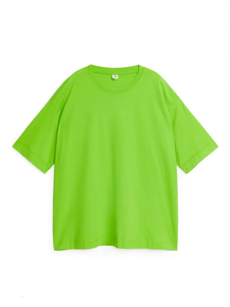 Tricouri Arket Oversized Dama Verzi Deschis | Romania-WFLR28190