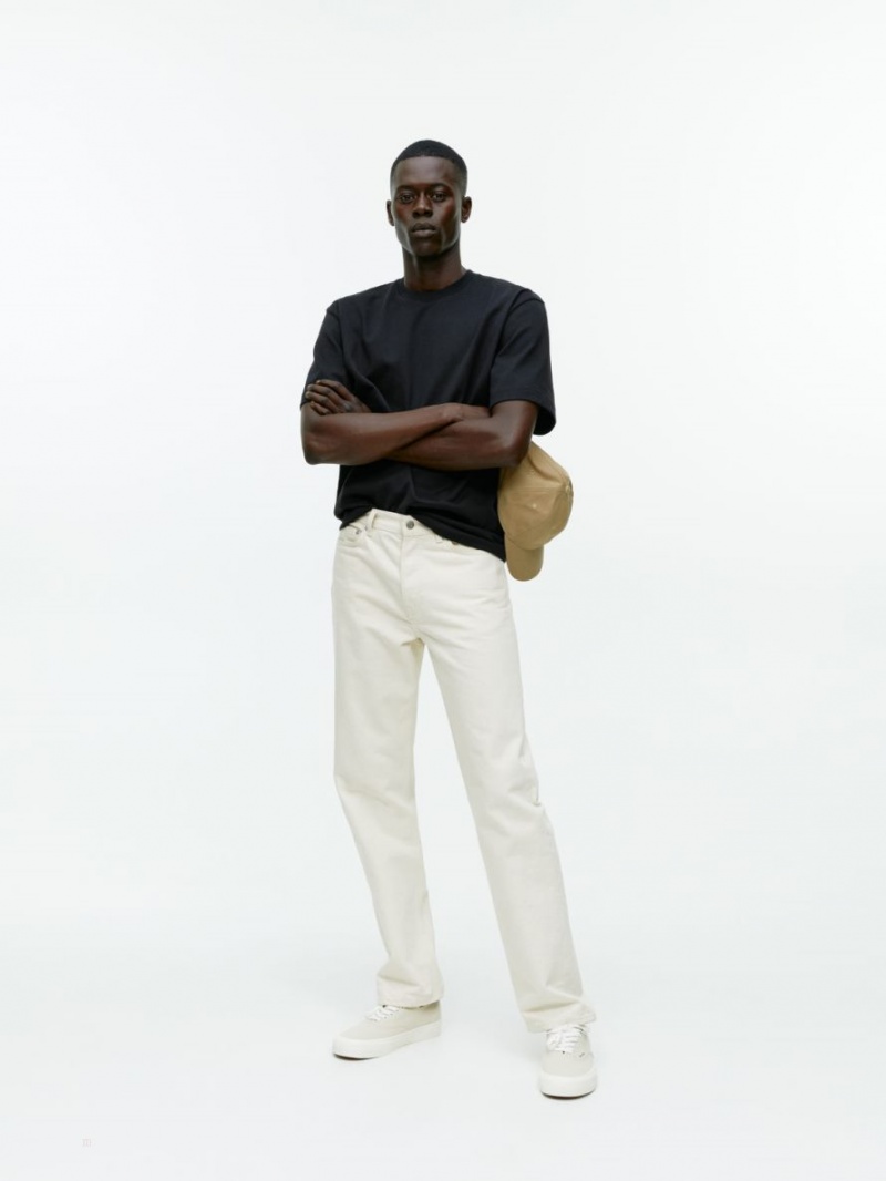 Tricouri Arket Oversized Heavyweight Barbati Negrii | Romania-RKDI38796