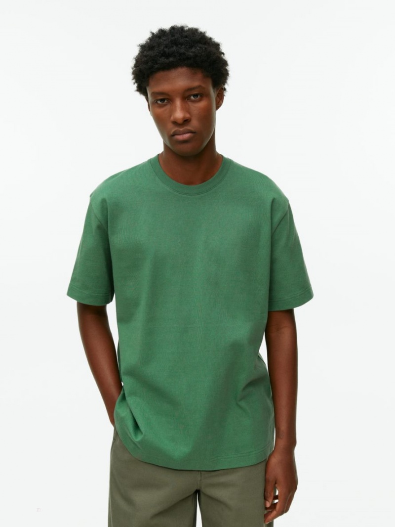 Tricouri Arket Oversized Heavyweight Barbati Verzi | Romania-WJYX06921