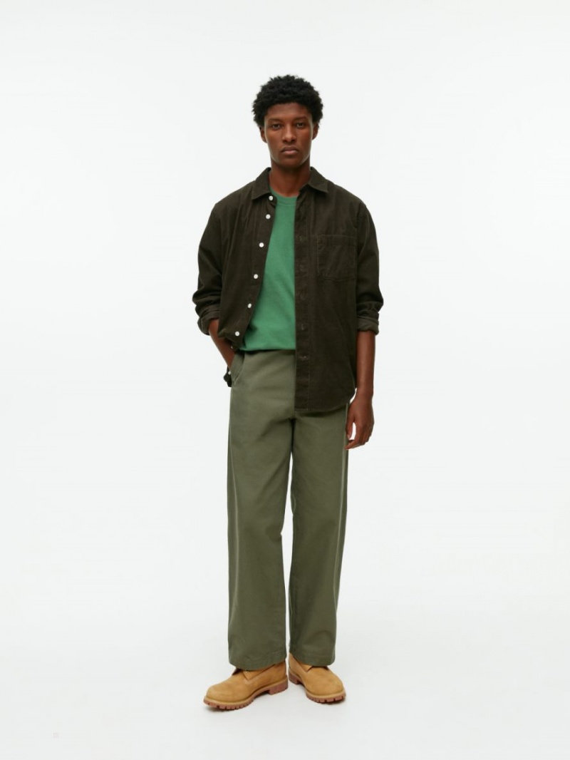 Tricouri Arket Oversized Heavyweight Barbati Verzi | Romania-WJYX06921