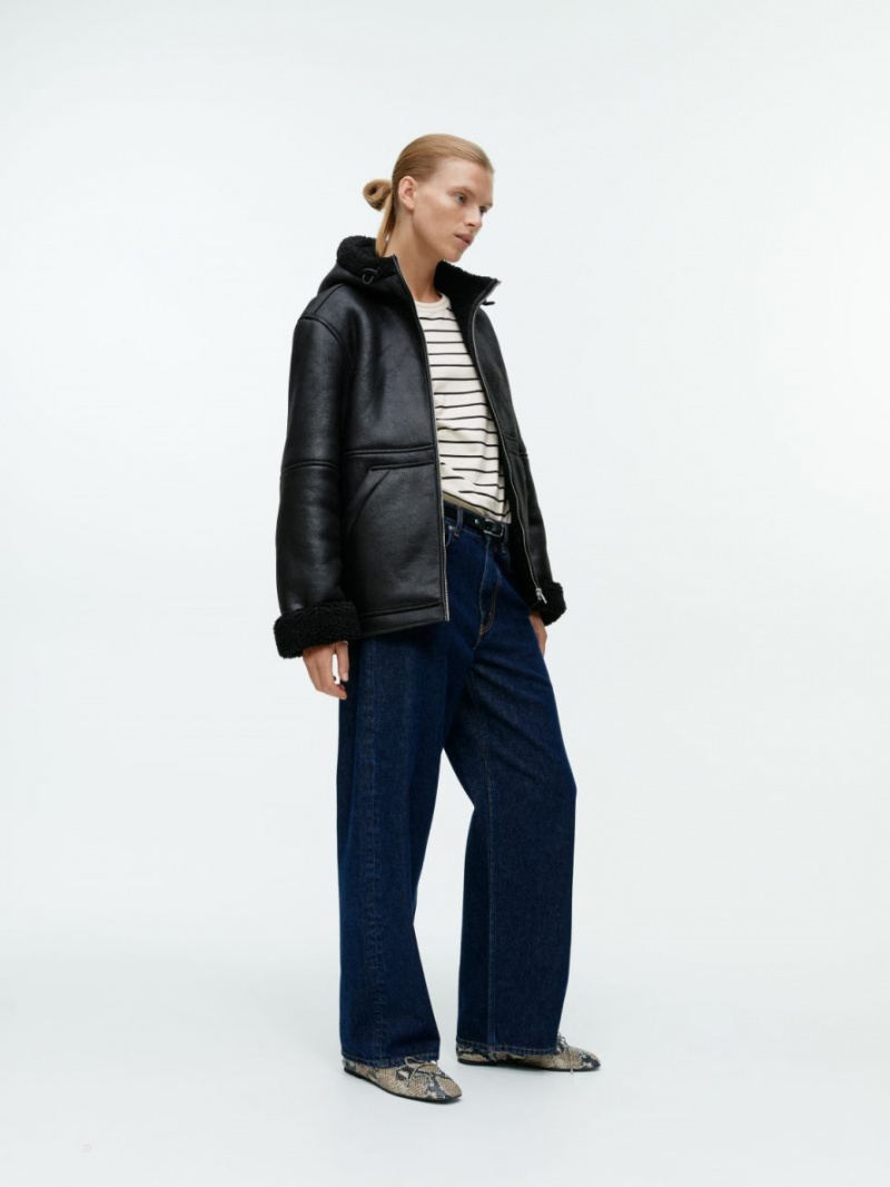 Tricouri Arket Oversized Long-Sleeve Dama Albi | Romania-IXEV67249