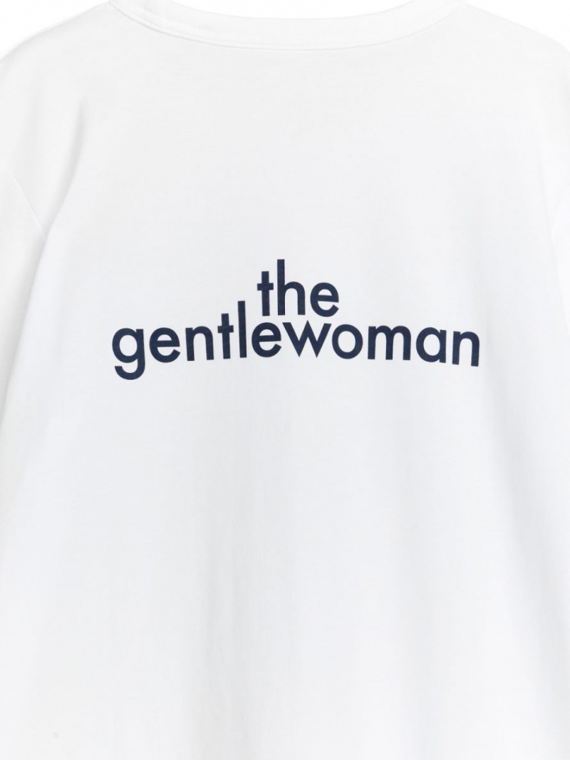 Tricouri Arket The Gentlewoman Long-Sleeved Dama Albi | Romania-WIQT12594