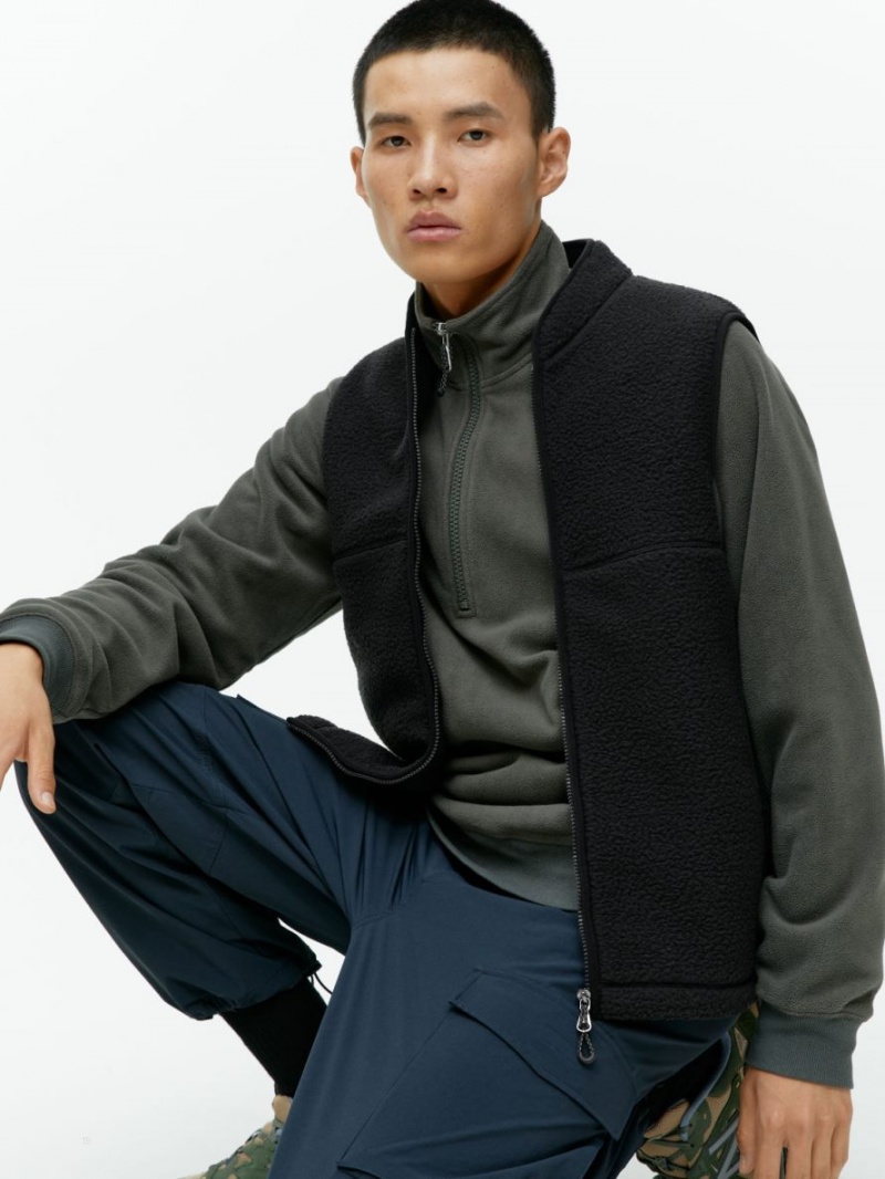 Vesta Arket Active Fleece Barbati Negrii | Romania-CTNO96827