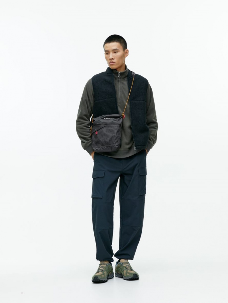 Vesta Arket Active Fleece Barbati Negrii | Romania-CTNO96827